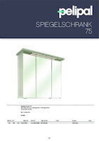 catalog illustration Mirror cabinet 75